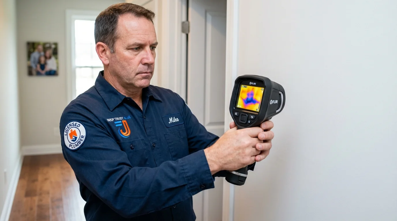 Thermal imaging leak detection by Johns Plumbing LLC in Carpinteria